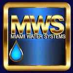 DALL·E 2024-09-02 15.35.41 - A square version of the original logo for 'MWS - Miami Water Systems'. The design should maintain the original style, with the text 'MWS' in bold, gol